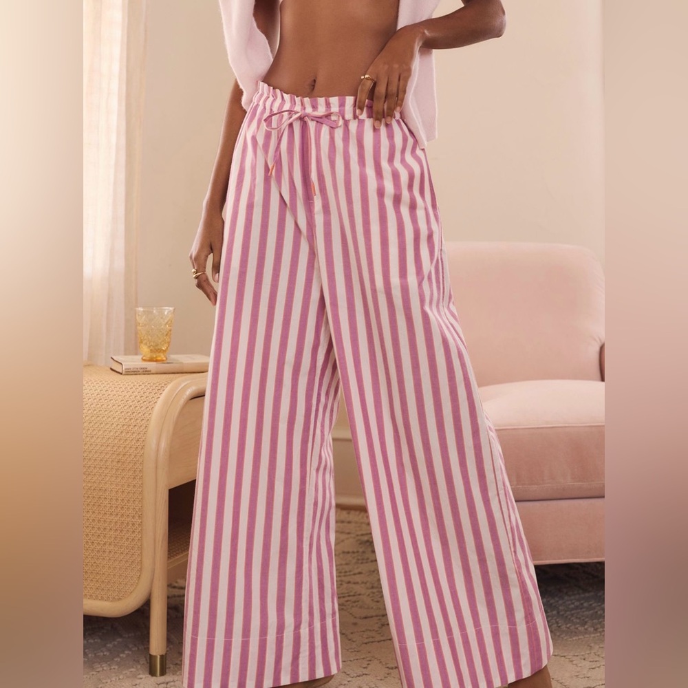 NWT By Anthropologie Paperbag Pajama Pants